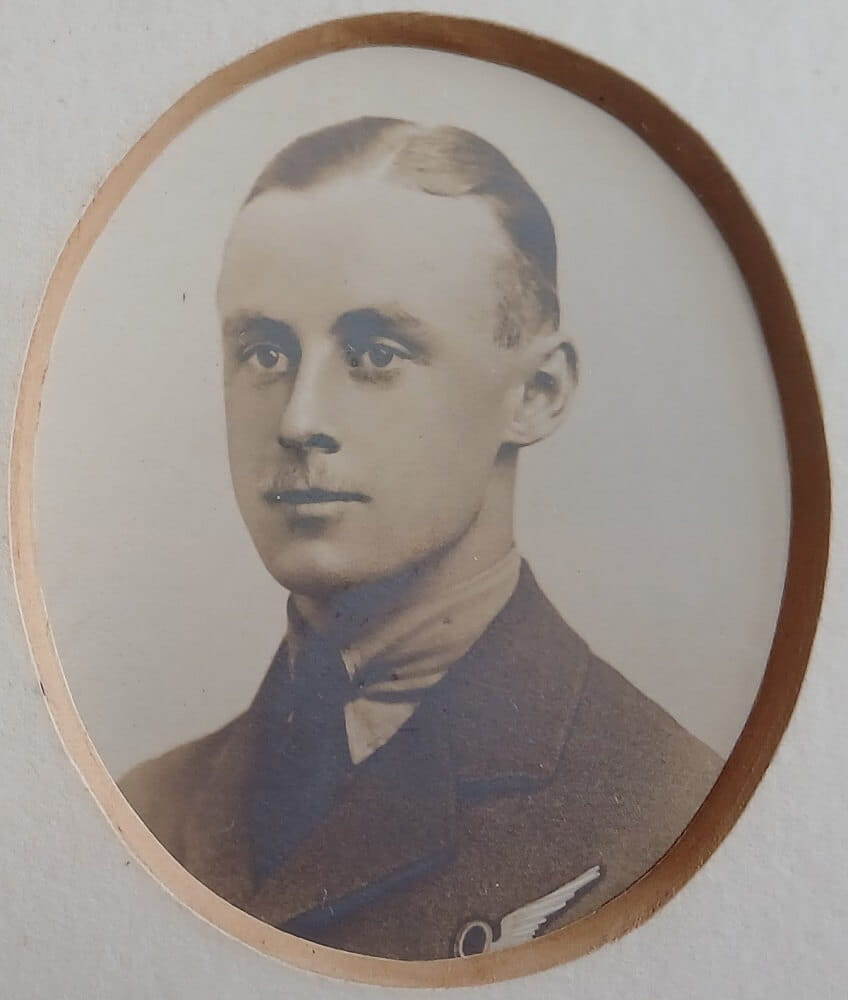 Vintage photograph headshot of a young man