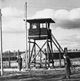 black and white vintage photo of world war 2 german prison camp