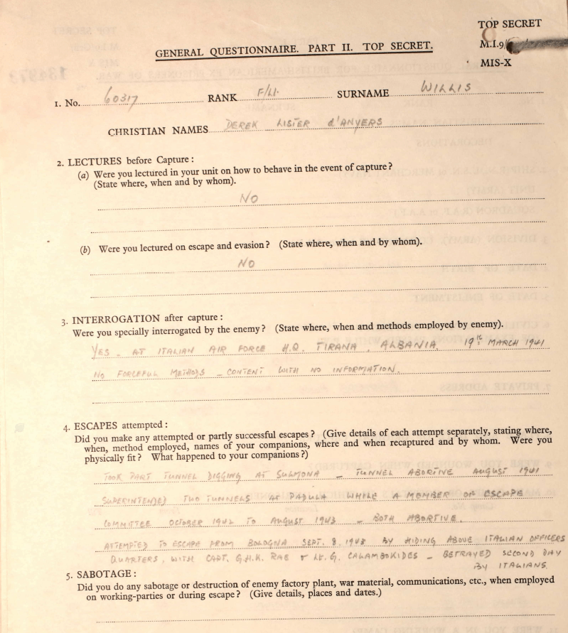 Photograph of an archive document