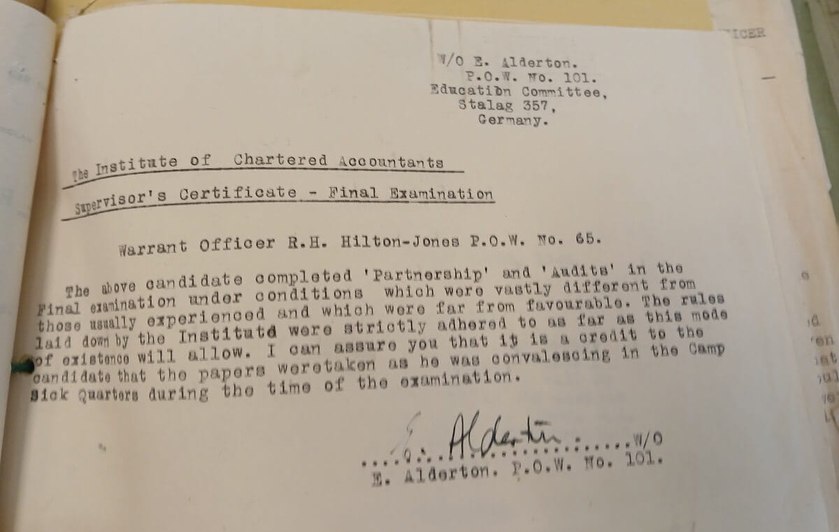 Photograph of an archive document