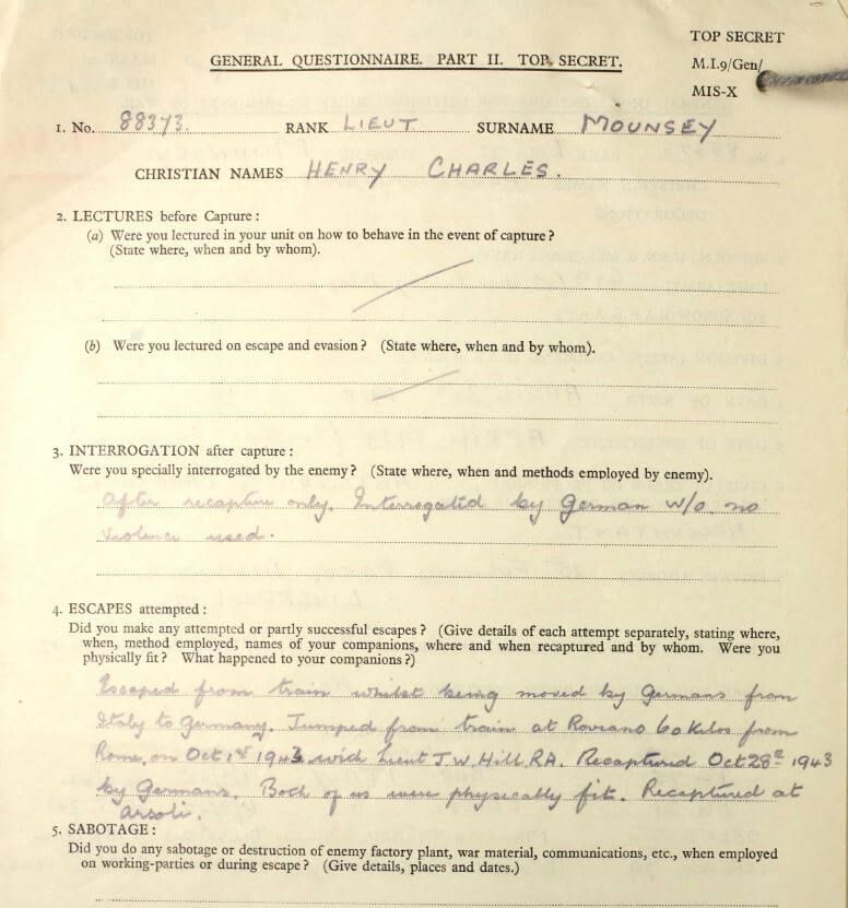 Photograph of an archive document