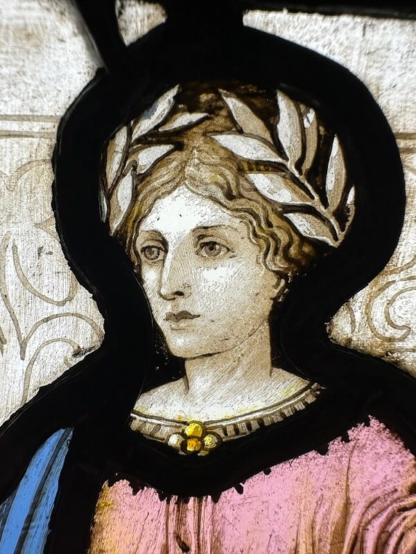 Depiction of Economia in one of the roundels