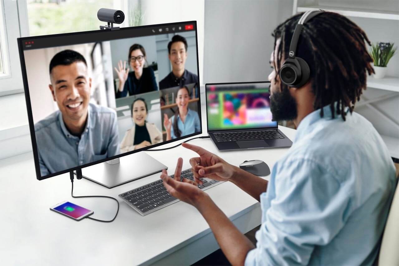 video call on a Dell set up