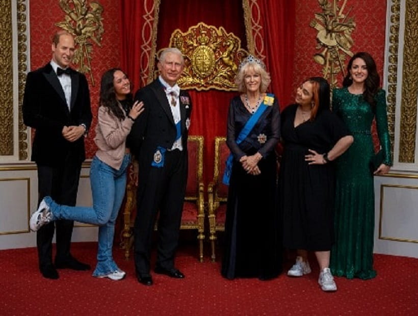 Royal family exhibit at Merlin Madame Tussauds