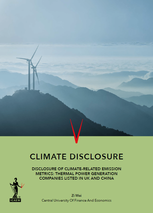Climate disclosure report cover