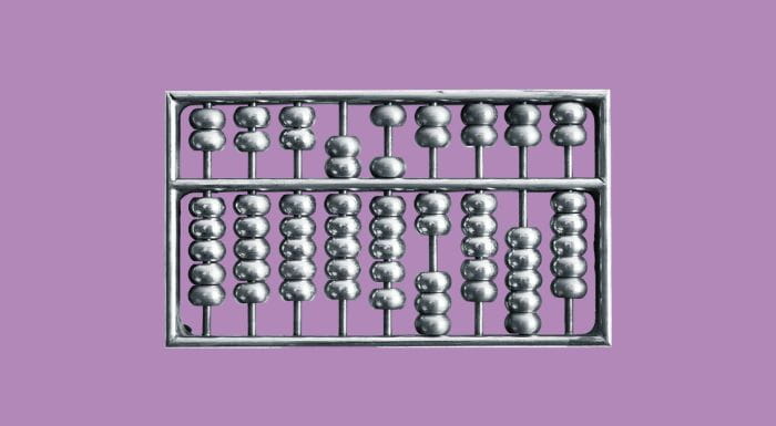 abacus on purple