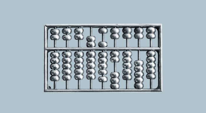 abacus on silver