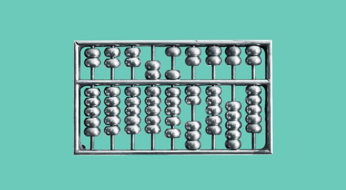 abacus on teal