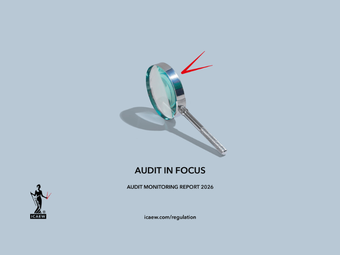 Front cover of the Audit Monitoring report 2026