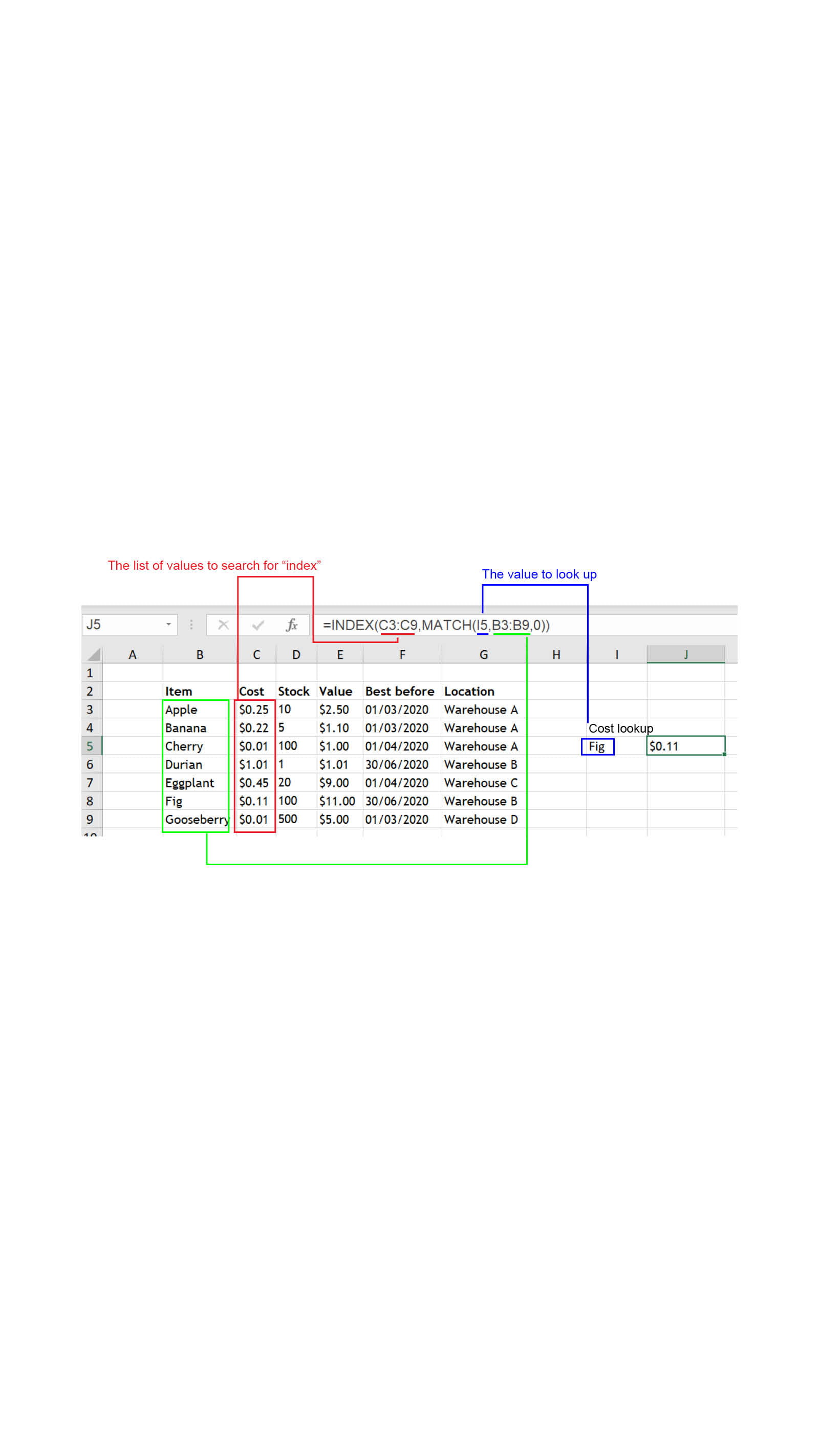 Excel inline 3