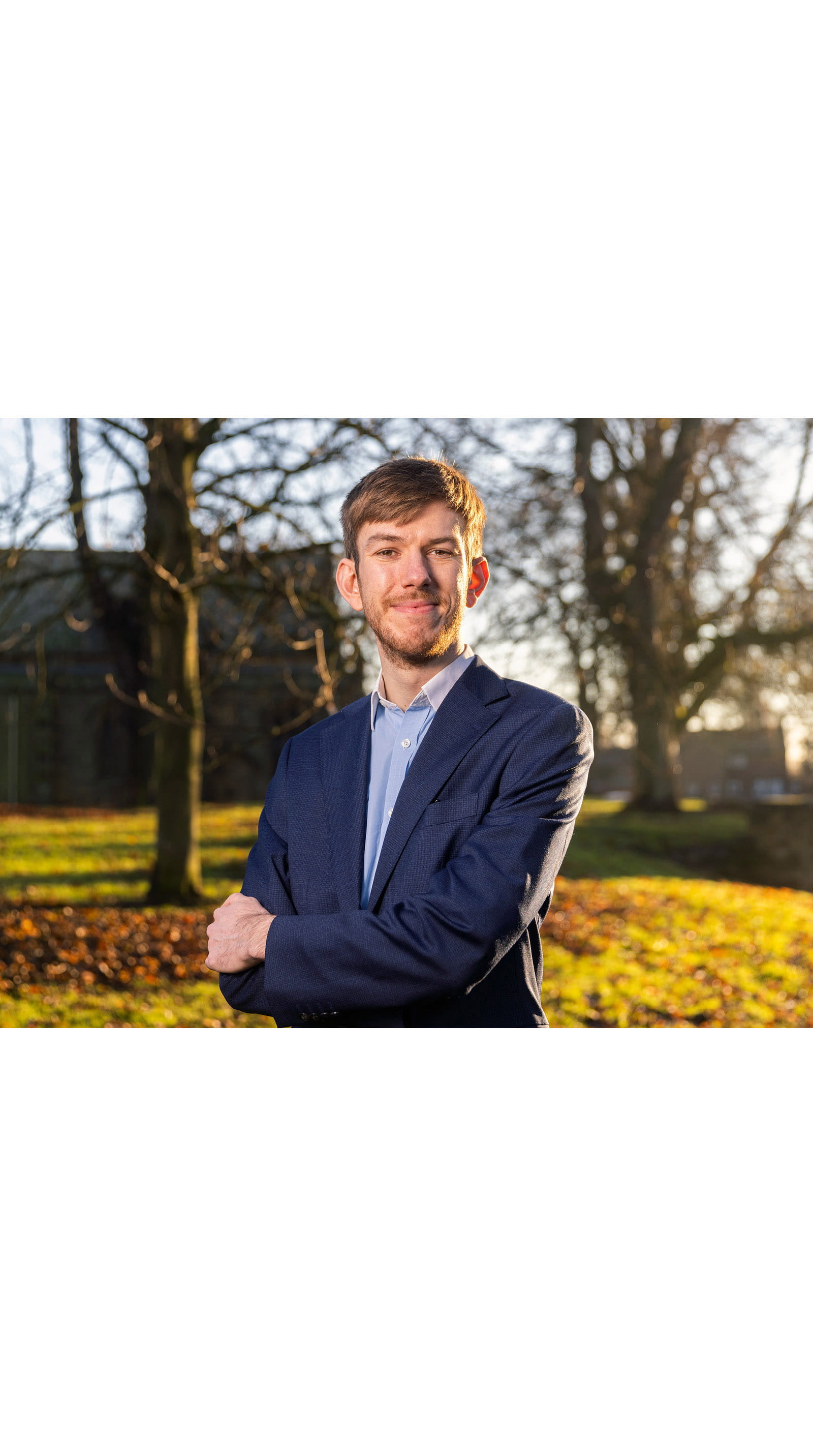Students chair young man park garden corporate