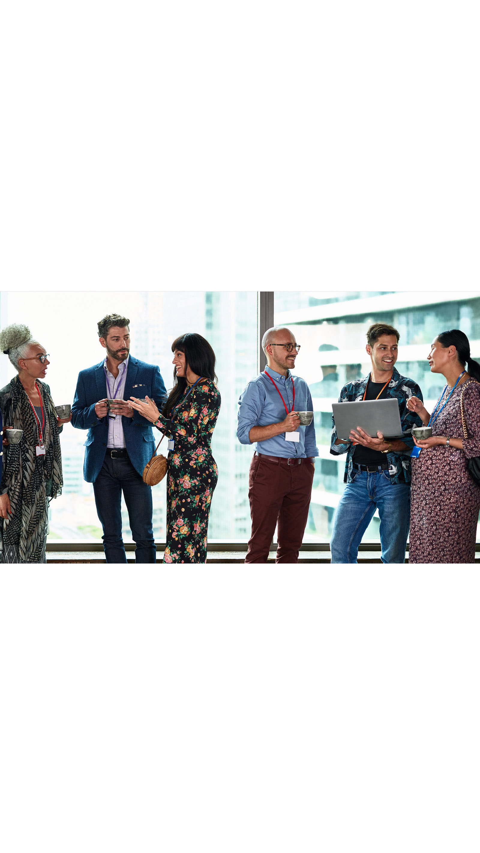 ICAEW Students networking work office meeting group people men women