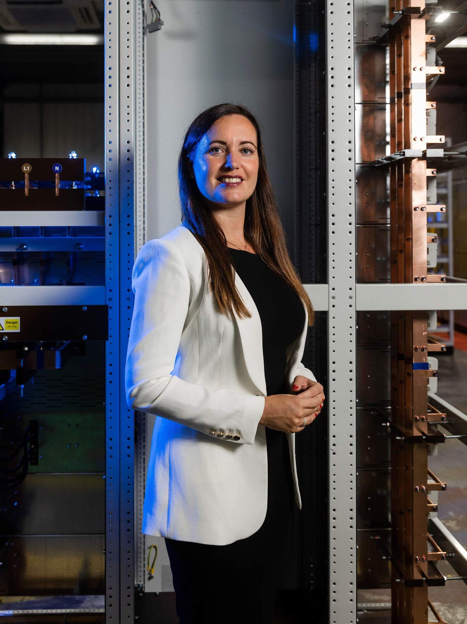 ICAEW Students Emily Smith young business woman leader director suit manufacturing