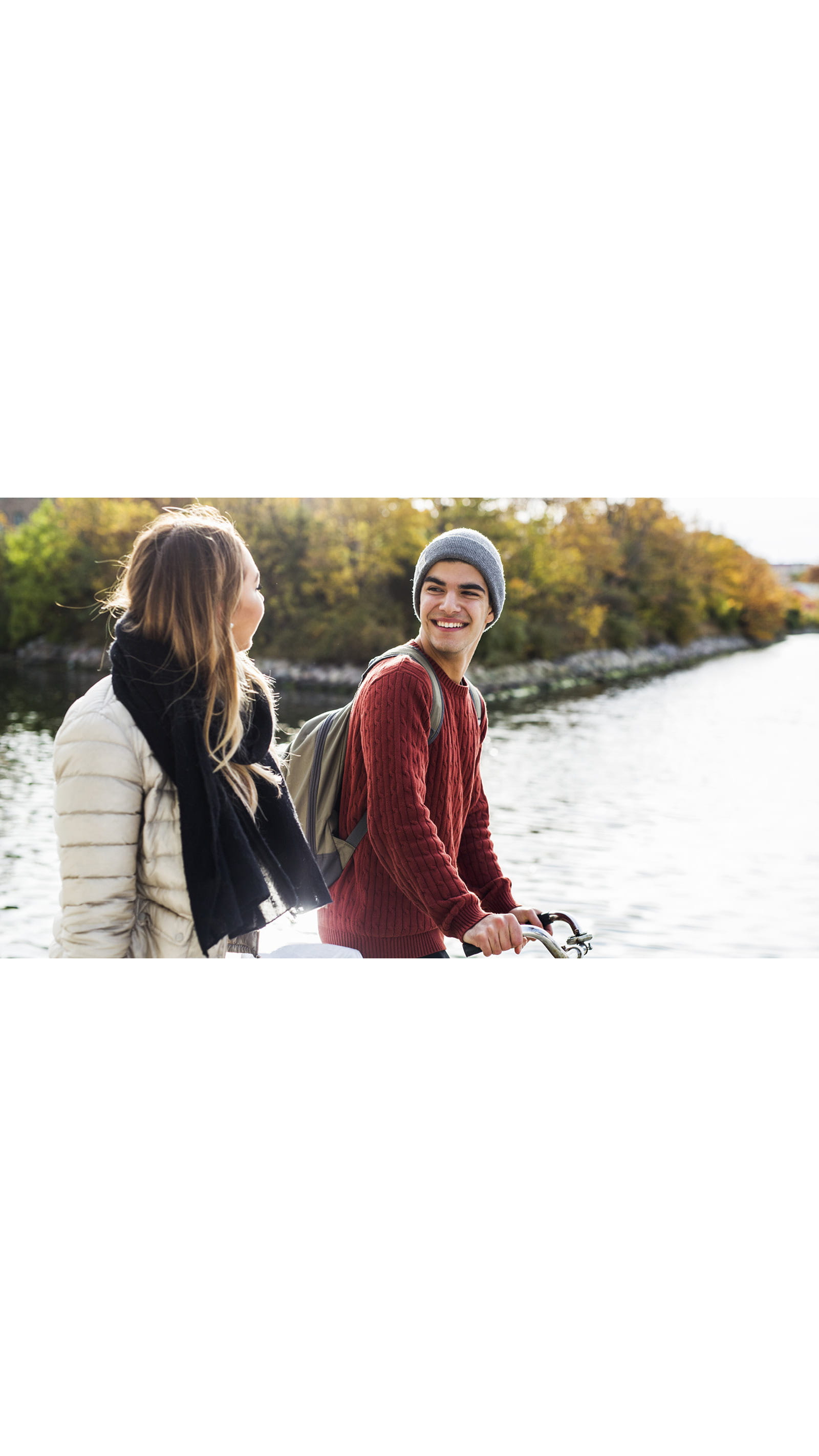 ICAEW Students wellbeing mental health exercise activity cycling young man woman