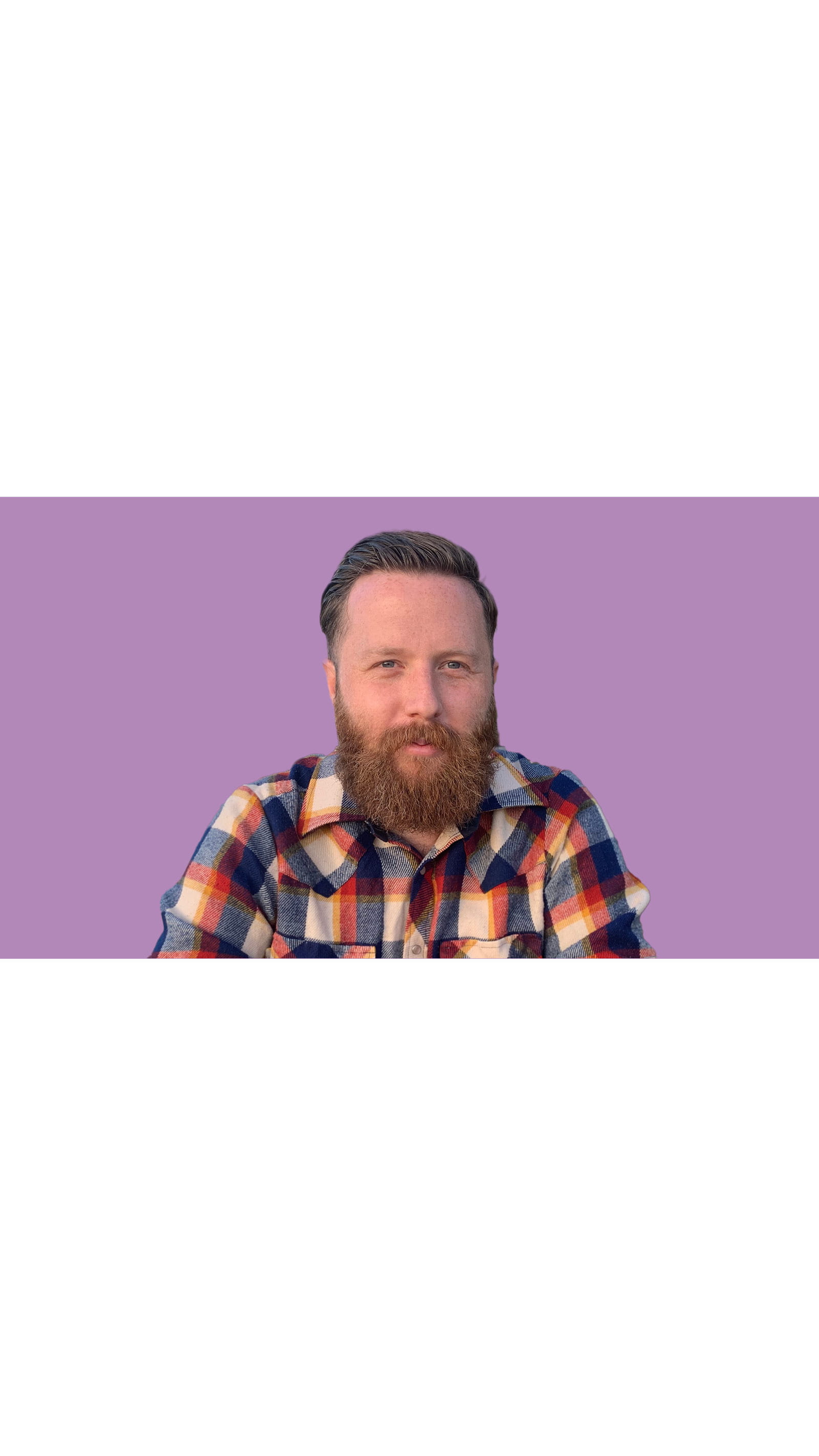 ICAEW student insights popcorn Joe & Seph's director white man beard check shirt Isaac Parnell