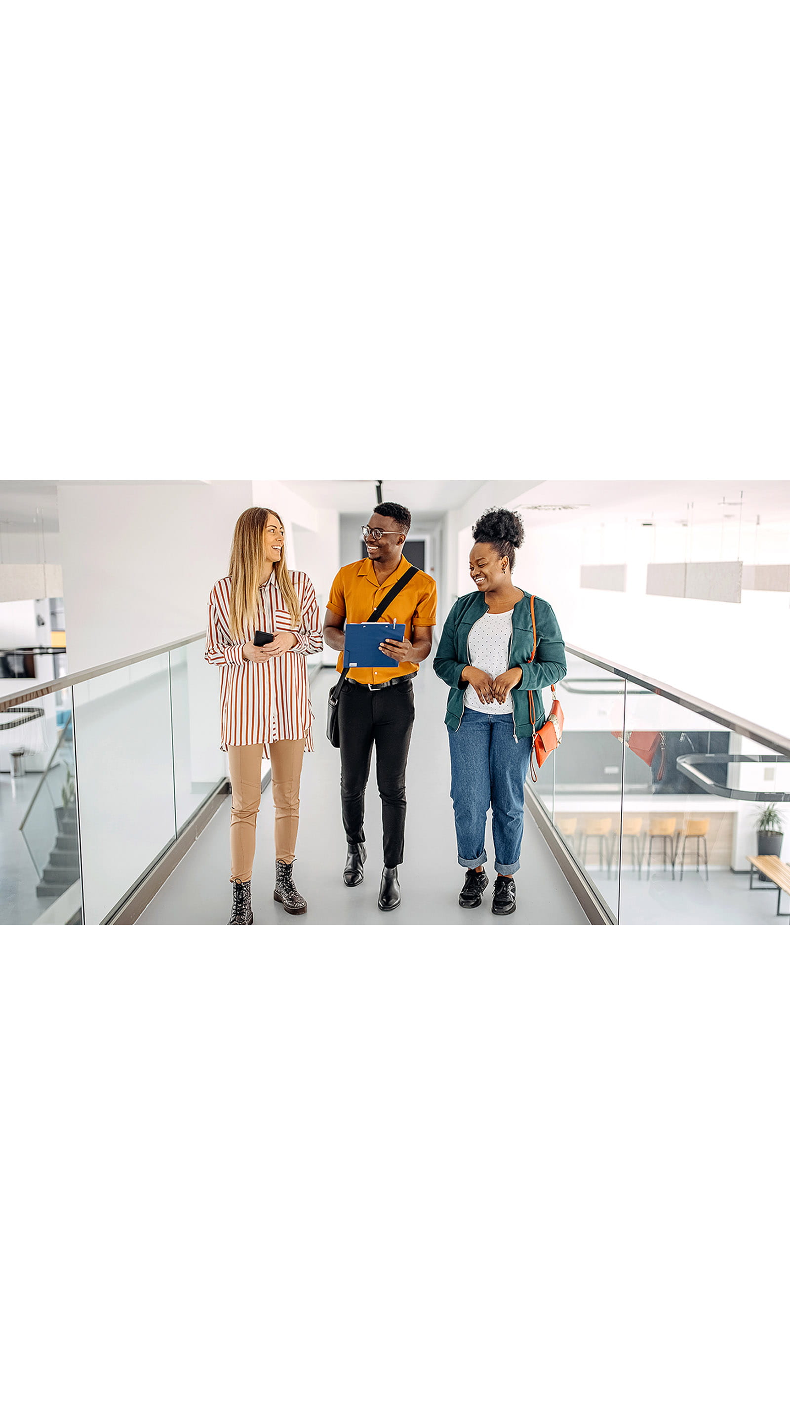 group young people students office work experience ICAEW