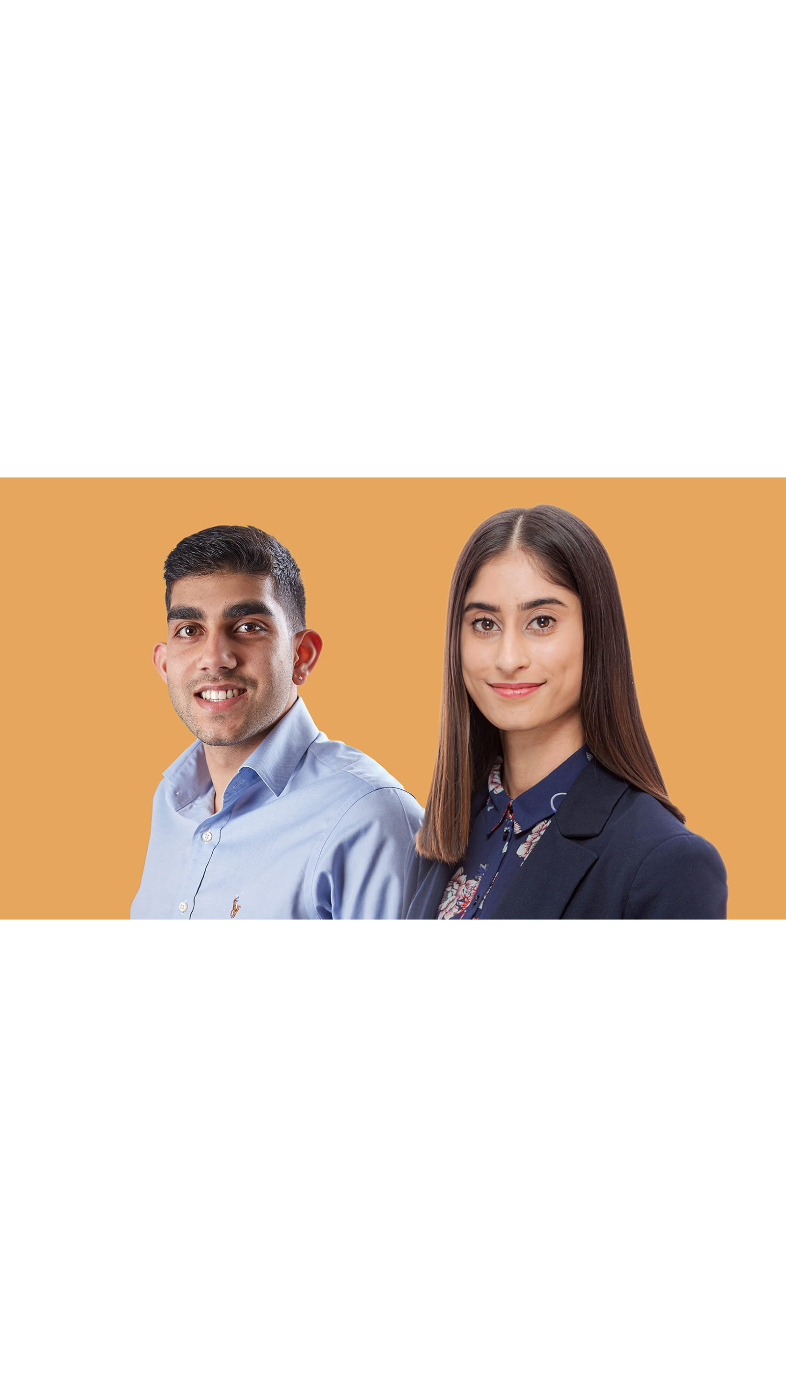 ICAEW student council Jas Rayat vice chair, Bejay Mistry, president MCASS