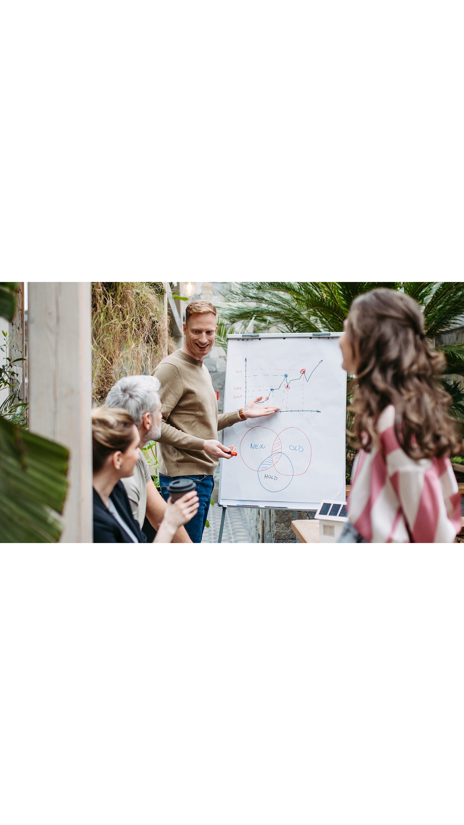 group meeting work students outside whiteboard chart men women ICAEW Students sustainability