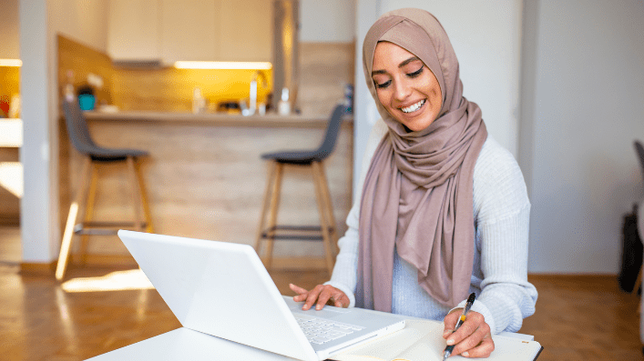 Image of a young woman wearing a hijab