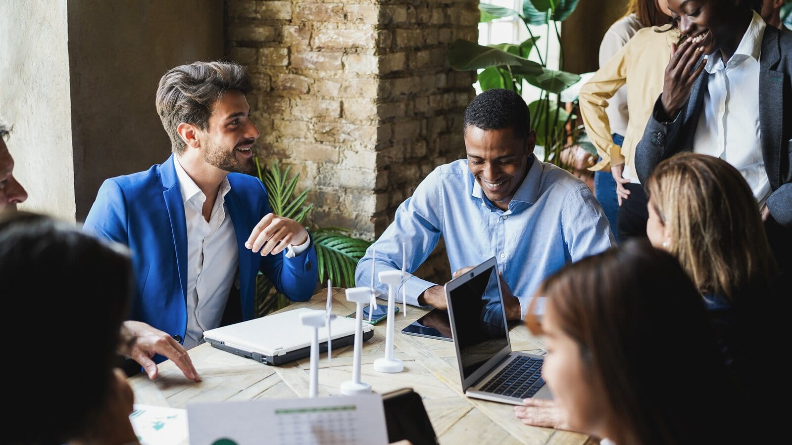 Office workers in a meeting