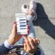 Woman using a smartphone