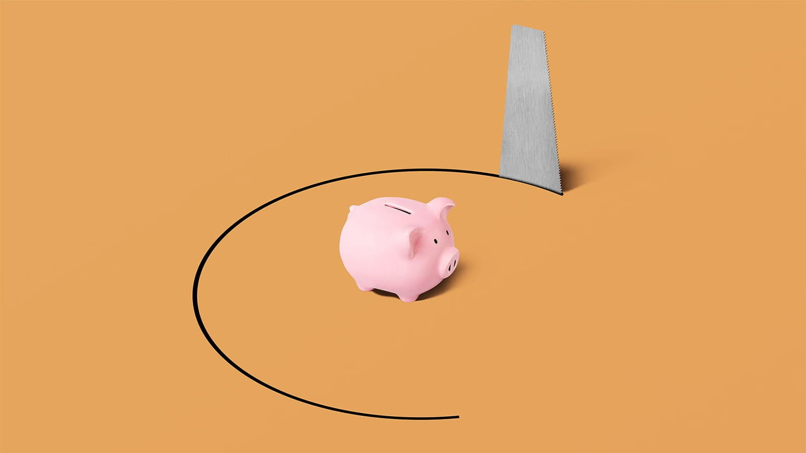 piggy bank saw middle circle hole orange ICAEW Audit & Beyond reviewing risk