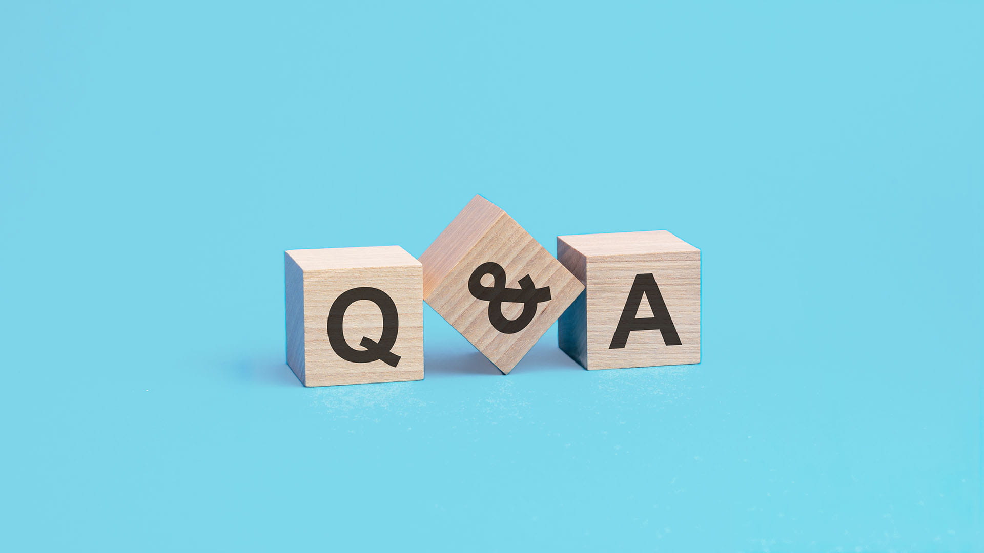 ICAEW Audit & Beyond Q&A question answer 3D illustration of cubes wood blocks