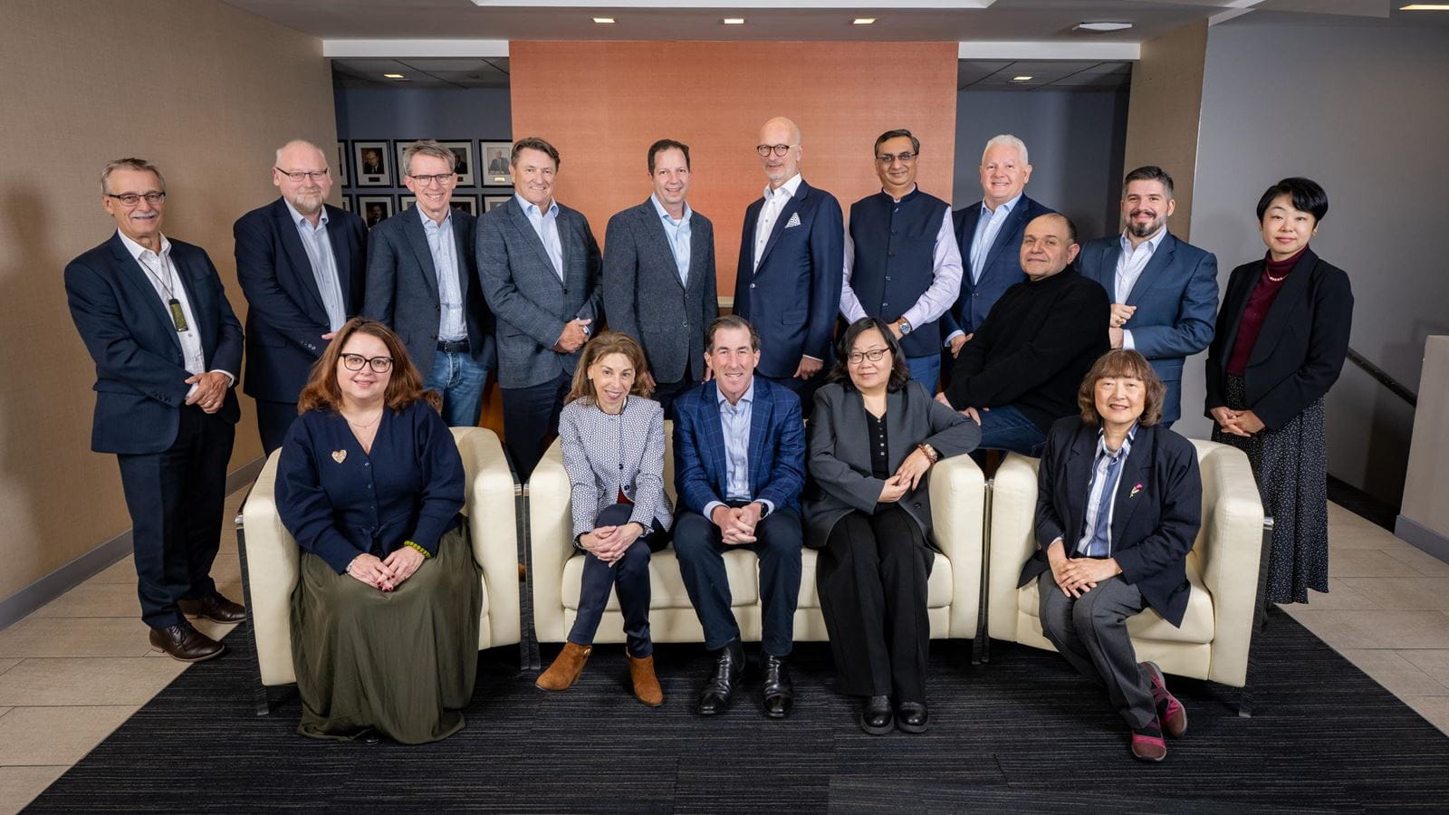professionals standing together for a photo