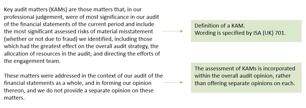 Key audit matters description