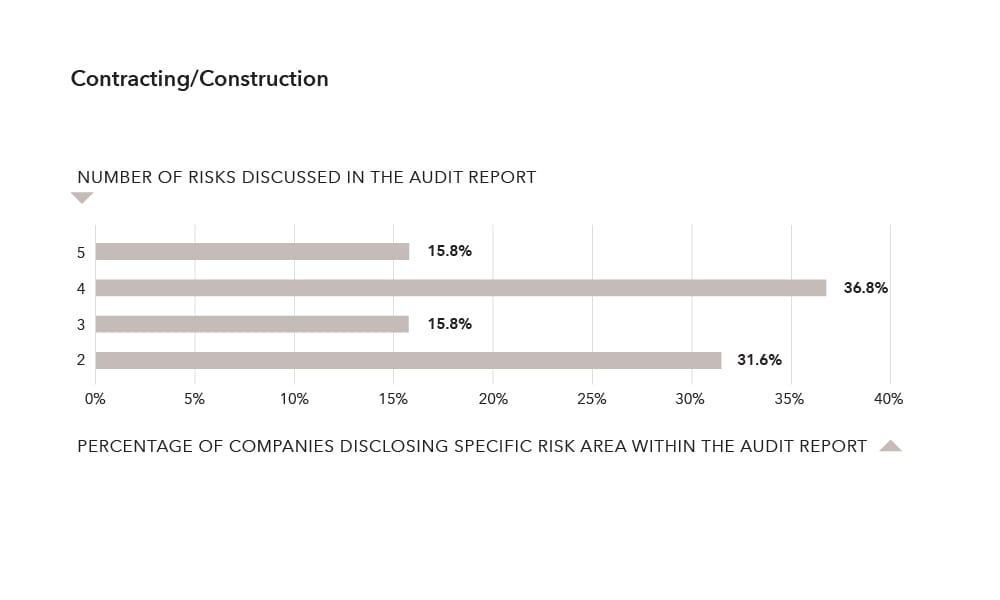Number of risks discussed in the audit report