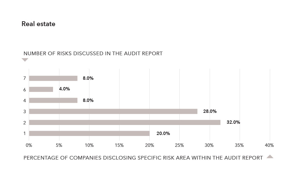 Number of risks discussed in the audit report