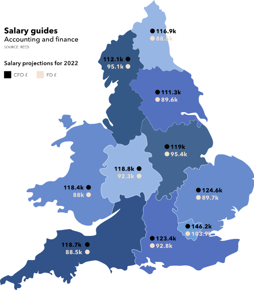 Salary guides map