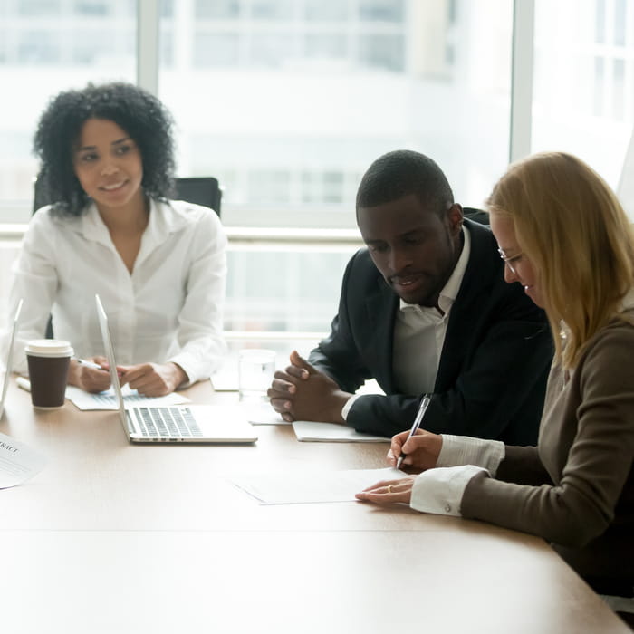 Colleagues meeting