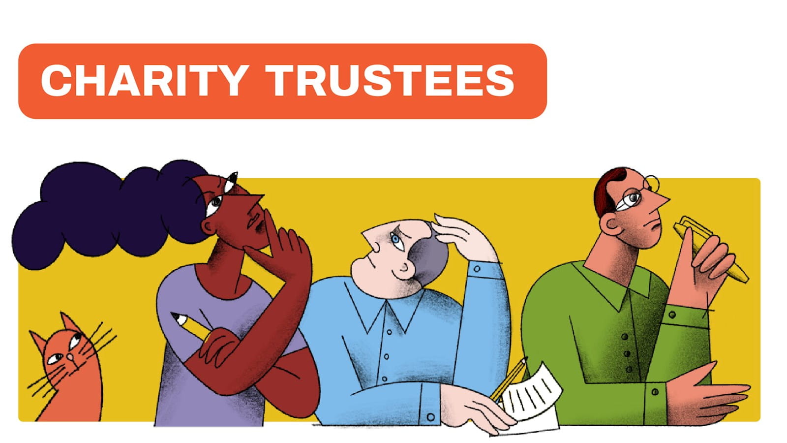 Promotional image for Charity Commission's 'being a charity trustee/ campaign