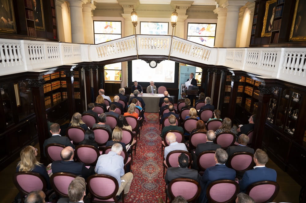 Audience in the Members' Room, Corporate Finance Faculty AGM 2025