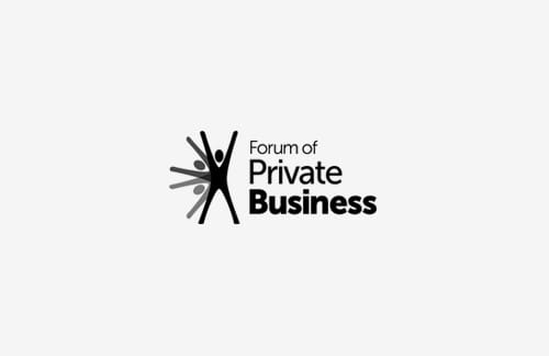 Logo of the Forum of Private Business which partners with ICAEW in creating the Business Finance Guide.