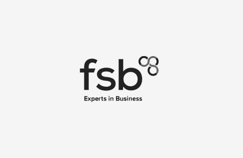 Logo of the Federation of Small Businesses which partners with ICAEW in creating the Business Finance Guide.