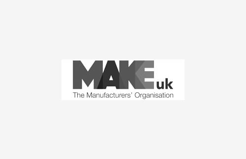 Logo of MAKE UK which partners with ICAEW in creating the Business Finance Guide.