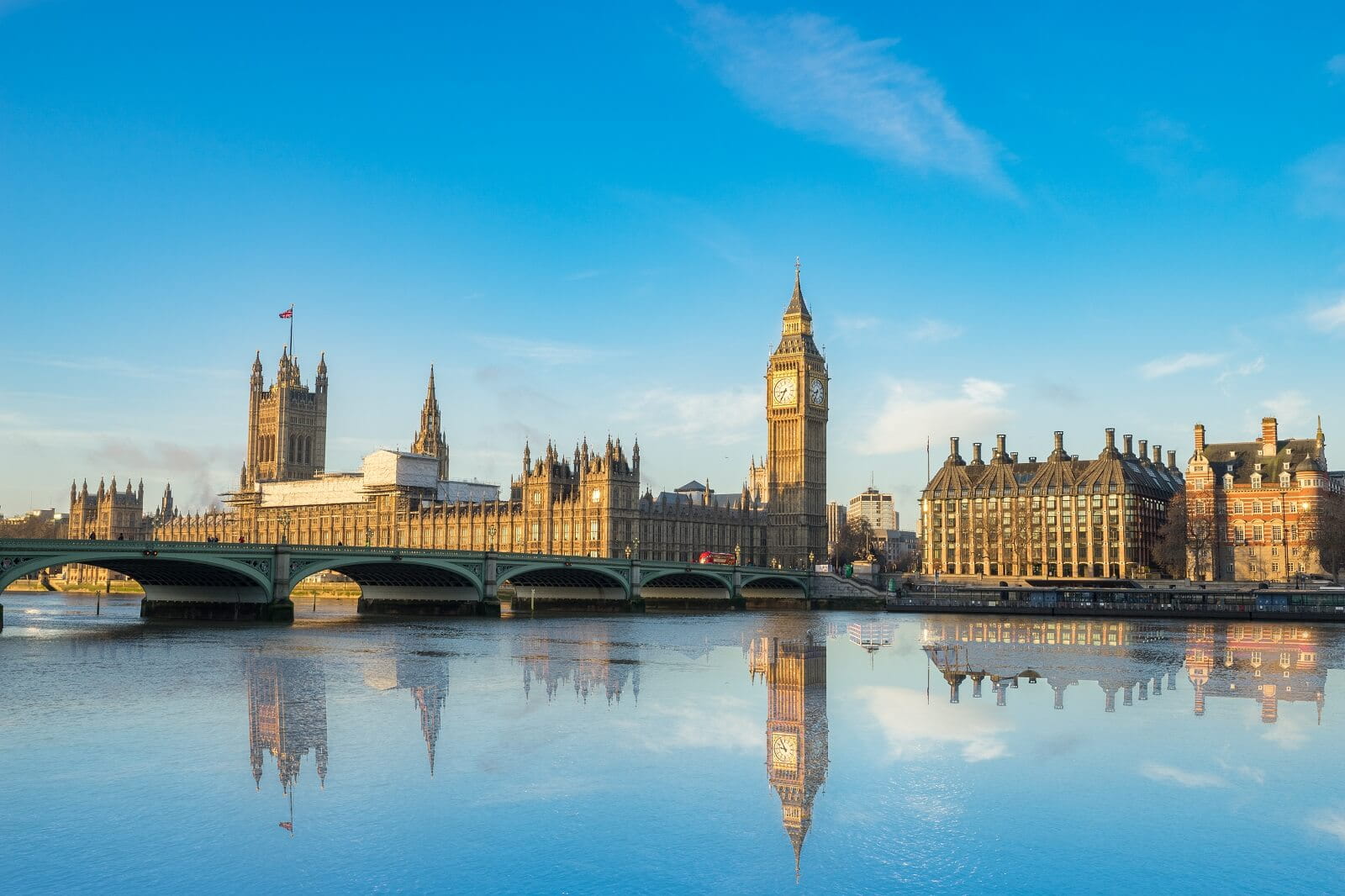 Houses of Parliament viewed from the south bank