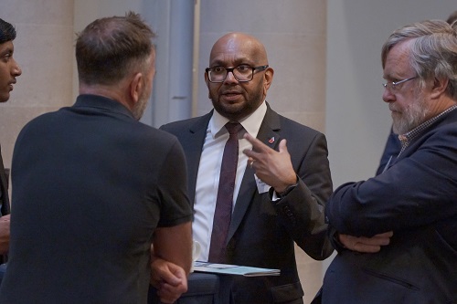 Members networking at the commercial due diligence guideline launch