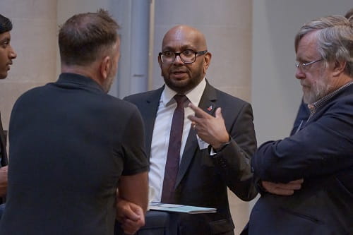 Members networking at the commercial due diligence guideline launch