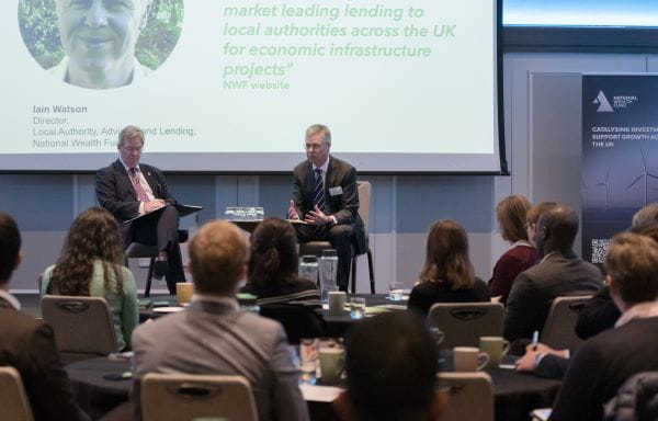 Photo of panel discussion at the ICAEW Infrastructure investment forum, held November 2024