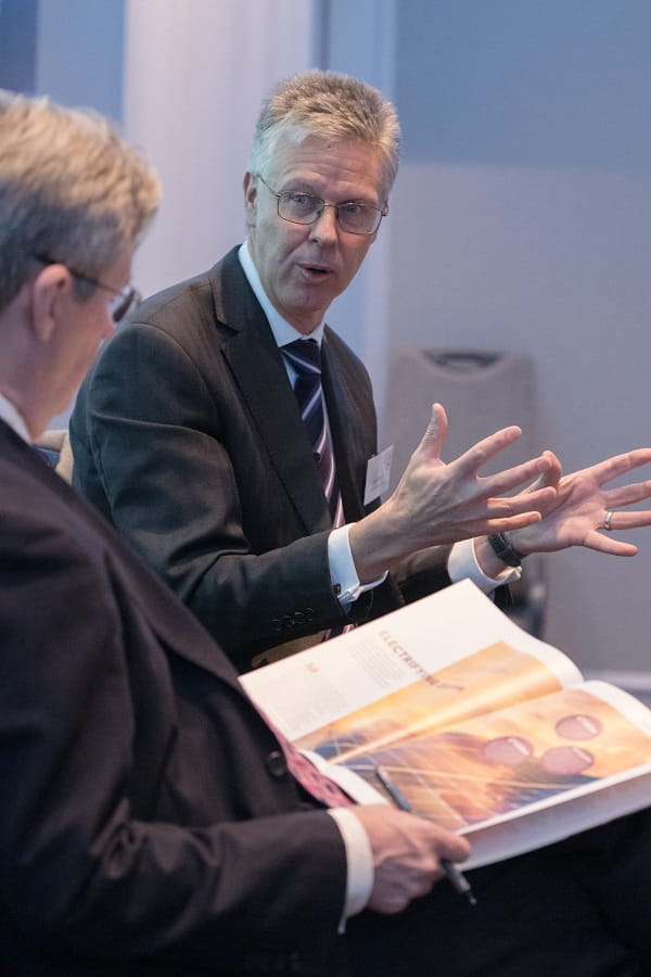 Photo of panel discussion at the ICAEW Infrastructure investment forum, held November 2024