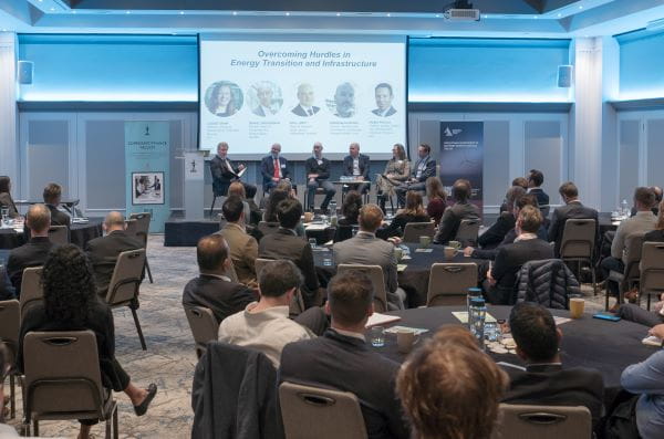 Photo of 'Overcoming Hurdles in Energy Transition and Infrastructure' talk at the ICAEW Infrastructure investment forum, held November 2024