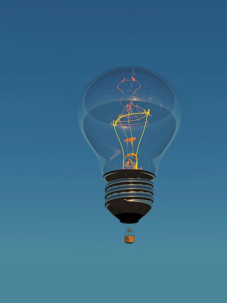 light bulb hot air balloon blue sky ICAEW Corporate Financier Insight venture