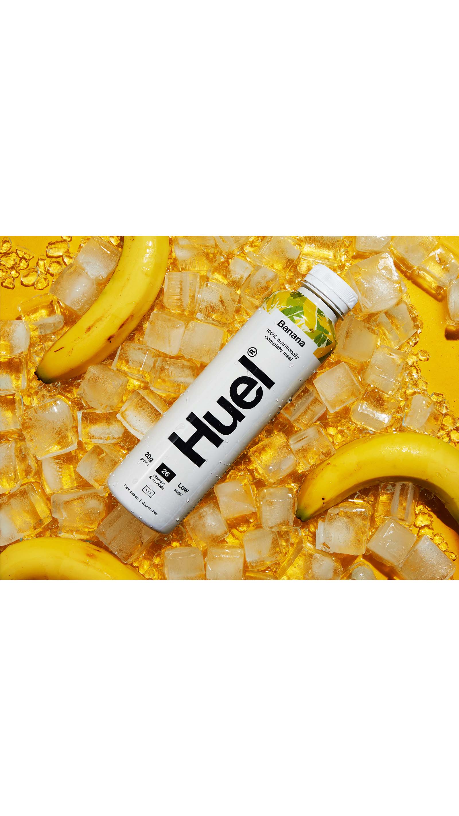 Huel shake bottle bananas eat fitter food drink businesses ICAEW Corporate Financier