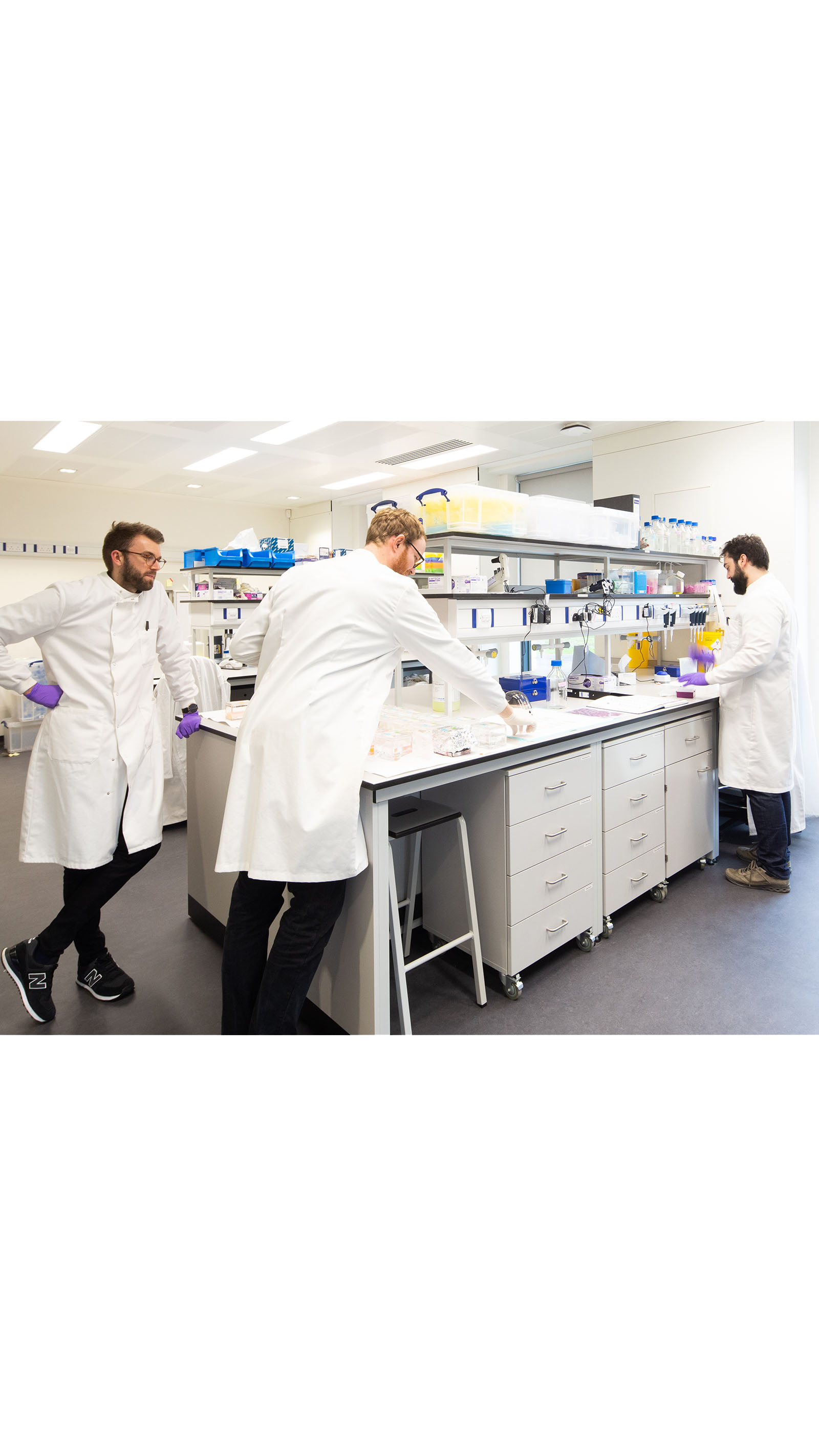 university science lab men white coats ICAEW Corporate Financier roadshow South West