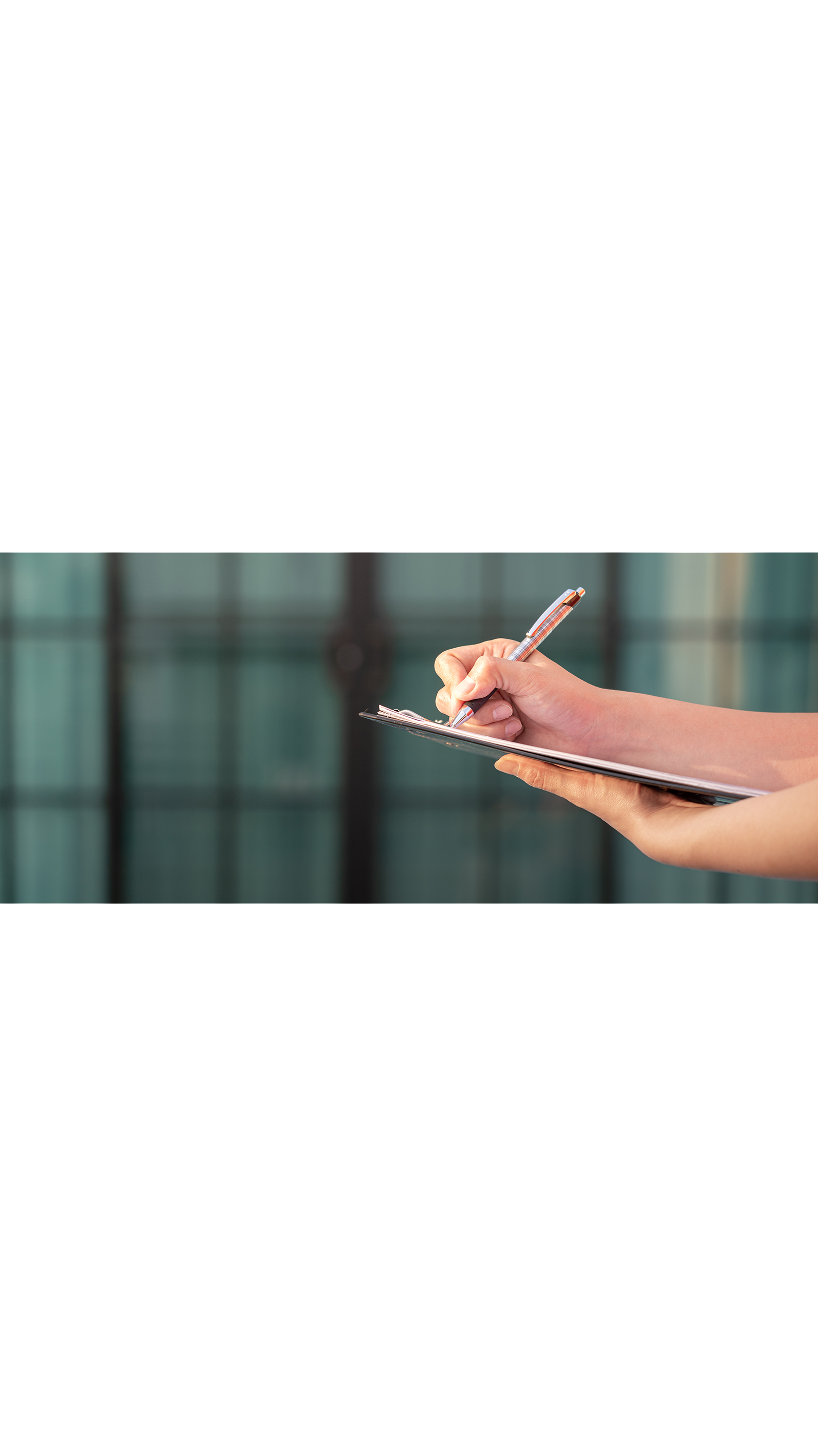 hand pen clipboard taking notes ethical standards FRC ICAEW