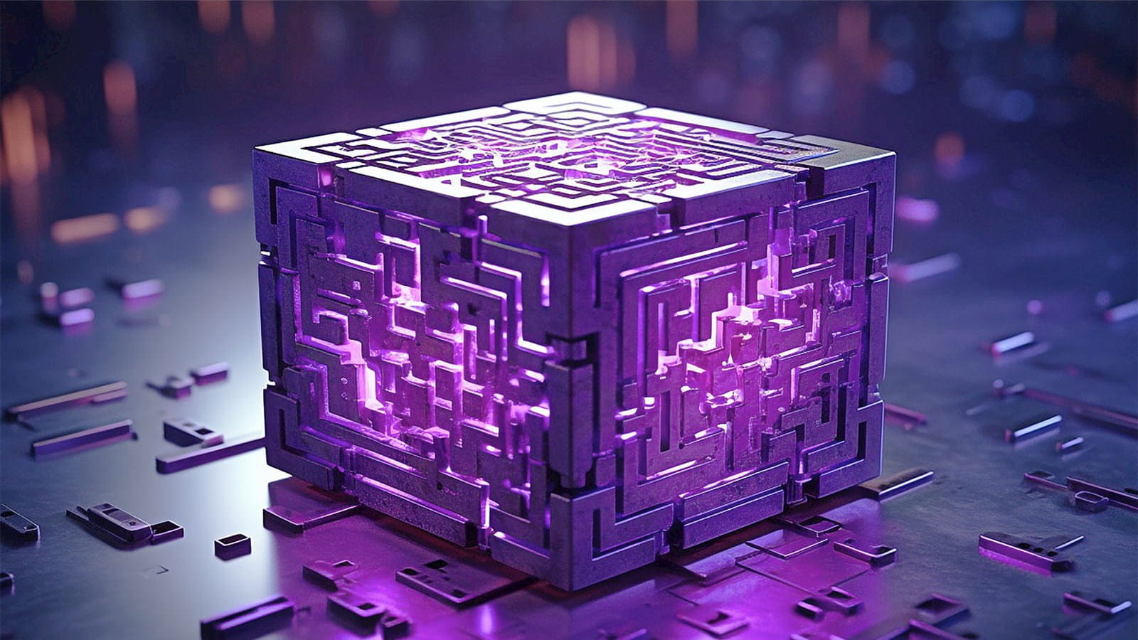 cube tech micro chip purple light glow ICAEW Corporate Financier IPOs