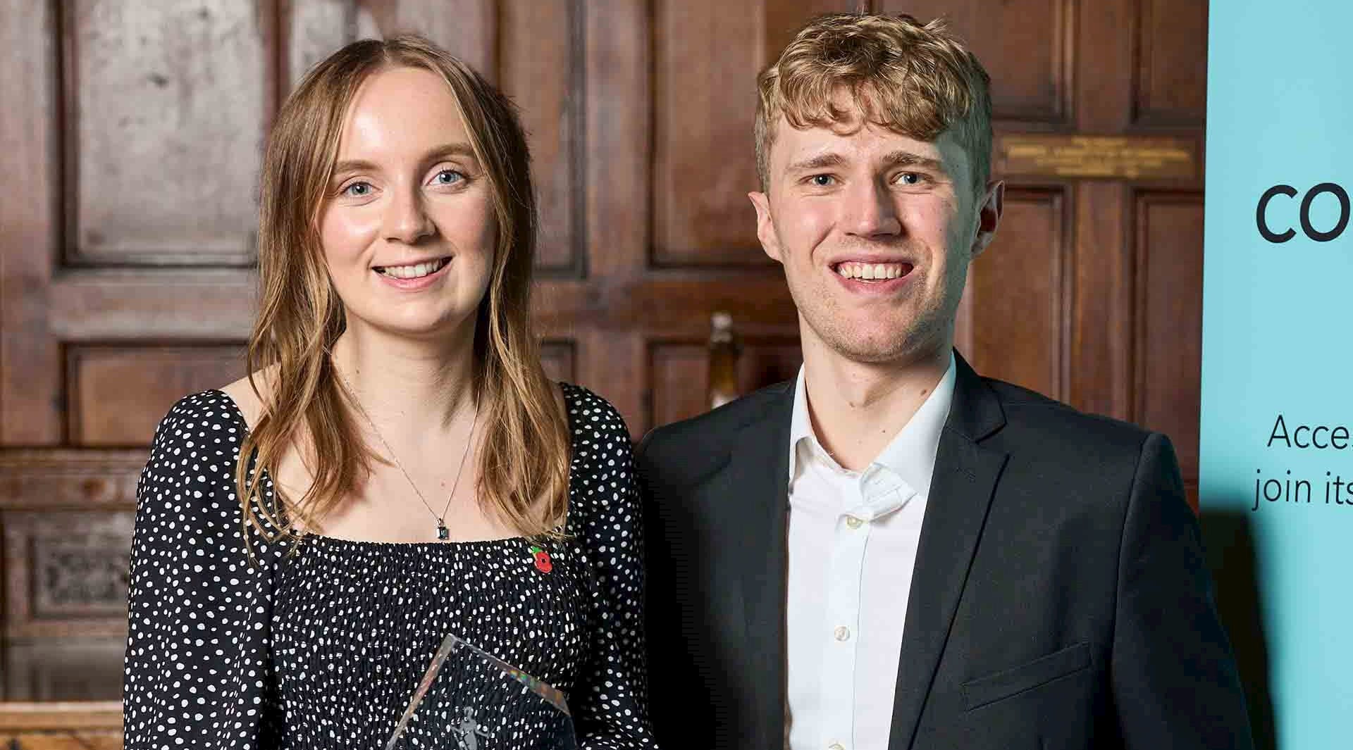 Joyce Chadwick, London-based associate in Evelyn’s valuations and modelling team, Alexander Cook, Birmingham-based associate in Evelyn’s valuations team, The Diploma in Corporate Finance winners